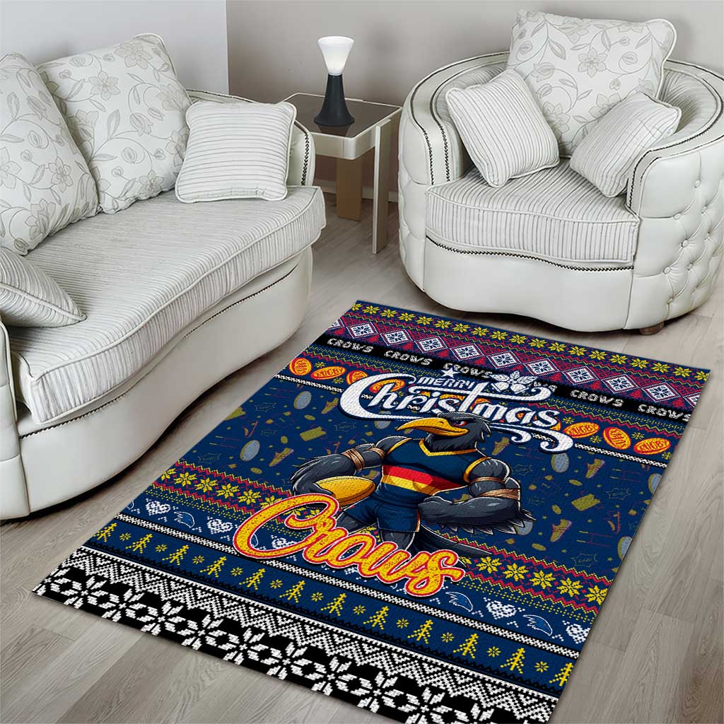 Crows Football Xmas Area Rug Australia AFL Mascot