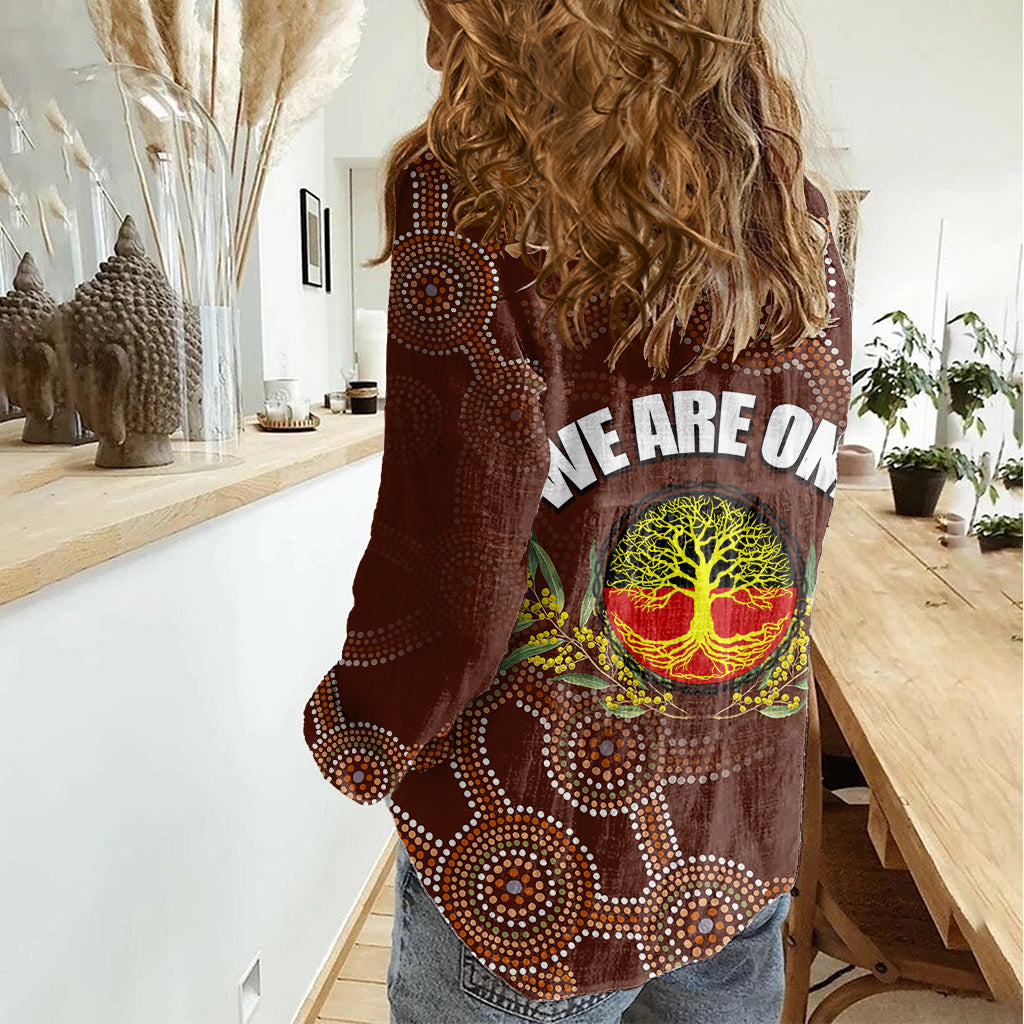 we-are-one-koori-and-australia-women-casual-shirt-aboriginal-pattern