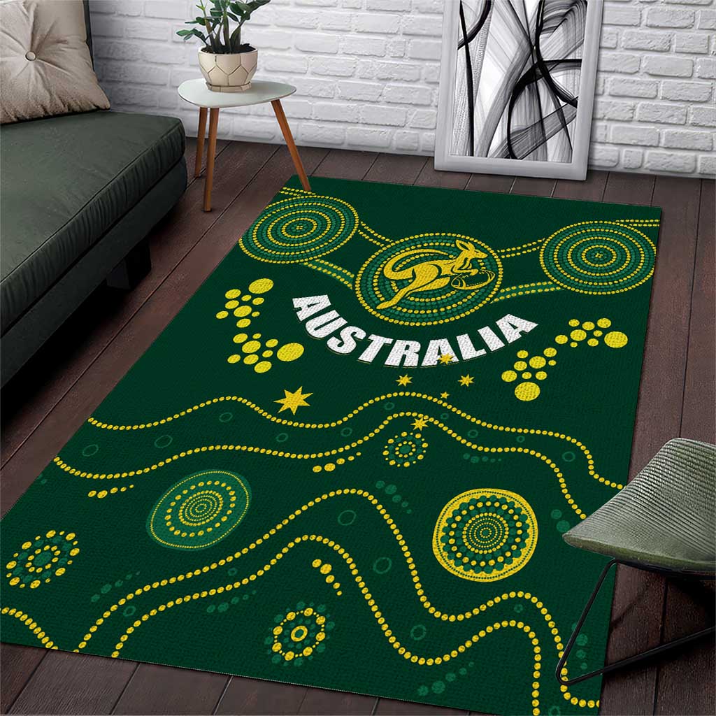 Australia 2024 Rugby Area Rug Go Wallabies