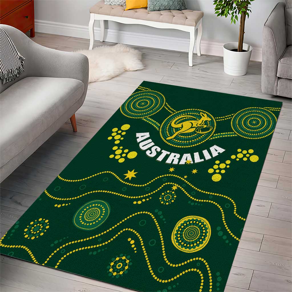 Australia 2024 Rugby Area Rug Go Wallabies