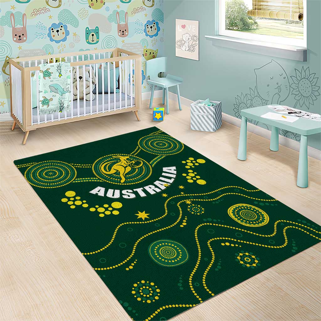 Australia 2024 Rugby Area Rug Go Wallabies