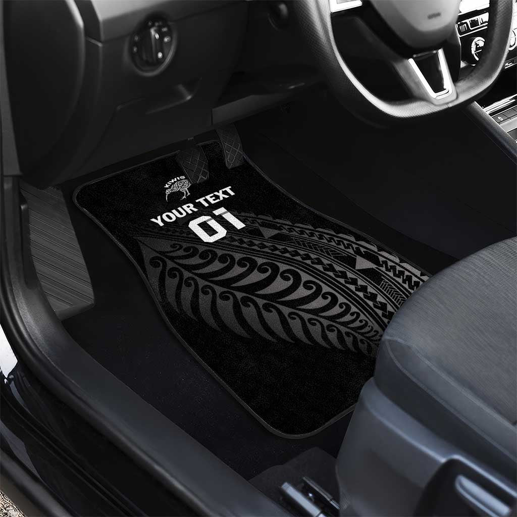 New Zealand Cricket Car Mats Maori Kiwi Black Fern