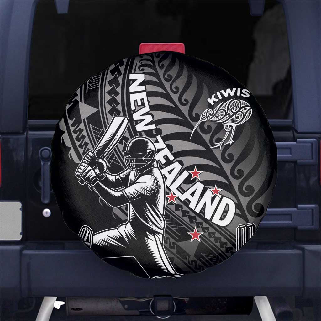 New Zealand Cricket Spare Tire Cover Maori Kiwi Black Fern