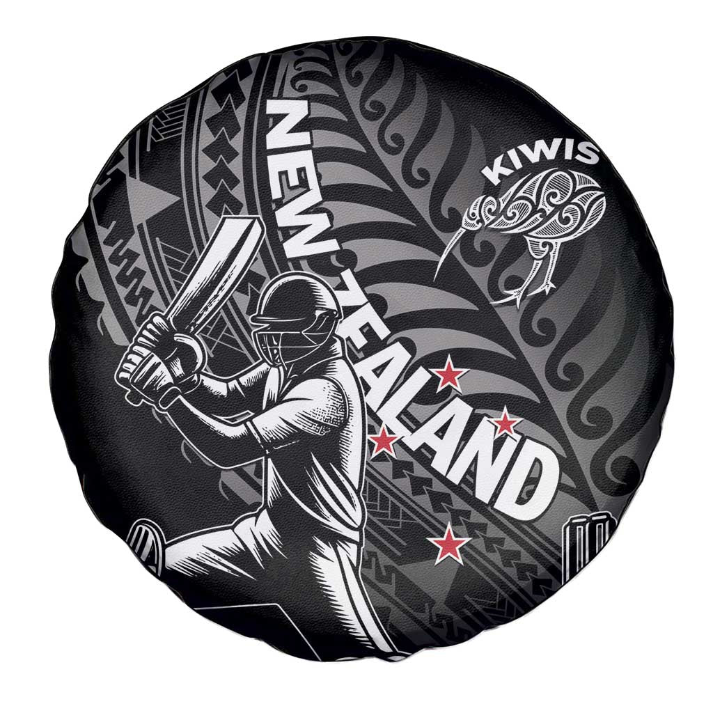 New Zealand Cricket Spare Tire Cover Maori Kiwi Black Fern