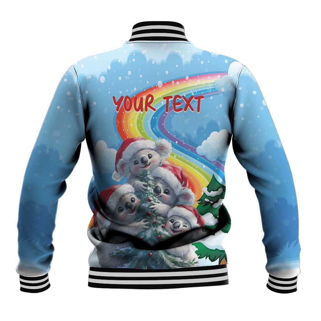 Personalised Australia Koala Christmas Baseball Jacket Santa Claus Ho Ho Ho