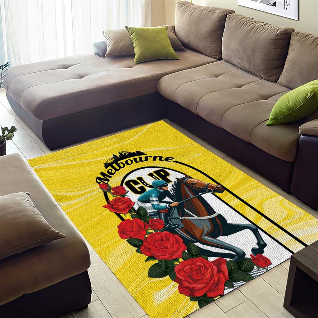 Personalised Melbourne Horse Racing Area Rug The Race That Stops The Nation