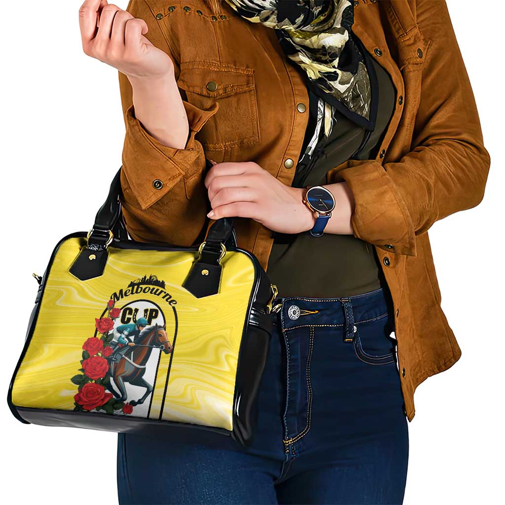 Personalised Melbourne Horse Racing Shoulder Handbag The Race That Stops The Nation