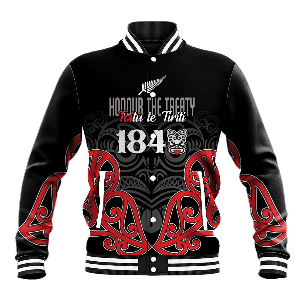 Toitu Te Tiriti 1840 Aotearoa Baseball Jacket Stand Together Stand Stronger