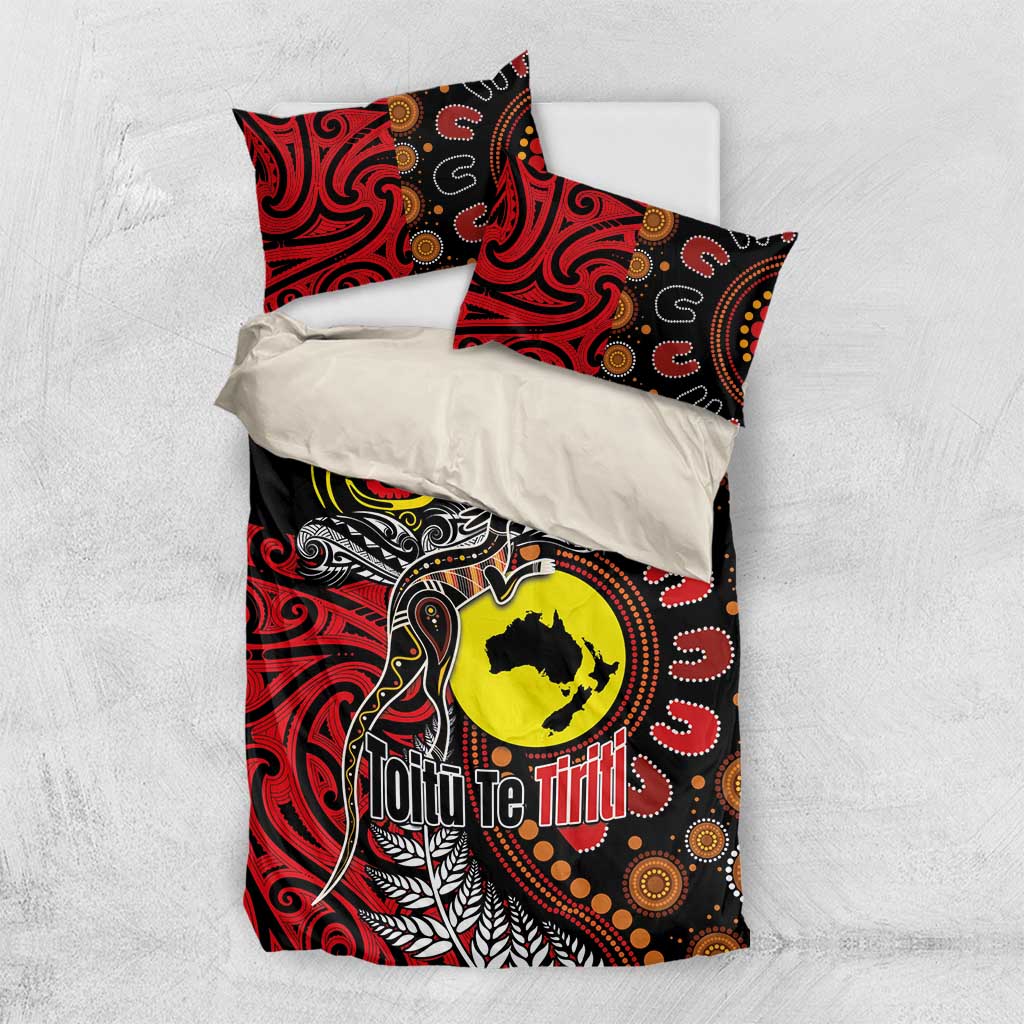 Aotearoa and Australia Toitu Te Tiriti Bedding Set Honour the Treaty - Stand Together Stand Stronger