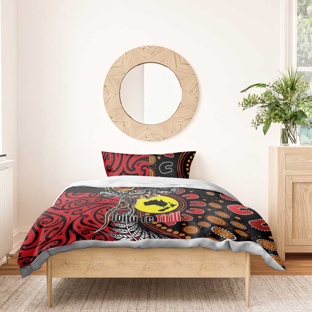 Aotearoa and Australia Toitu Te Tiriti Bedding Set Honour the Treaty - Stand Together Stand Stronger