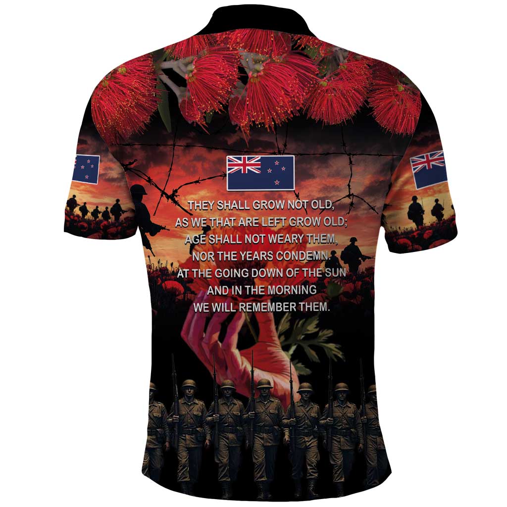 New Zealand ANZAC Day Polo Shirt Forever in My Thoughts