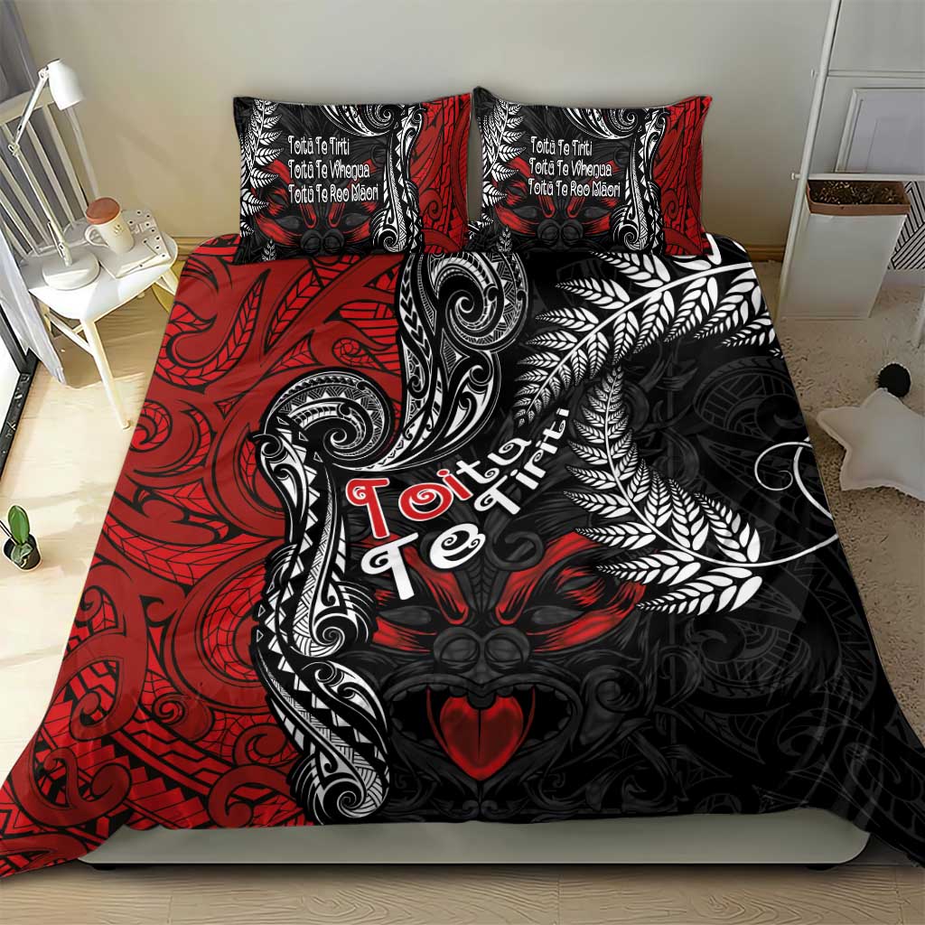 Aotearoa Toitu Te Tiriti Bedding Set New Zealand Honour the Treaty - Te Tiriti Is Us