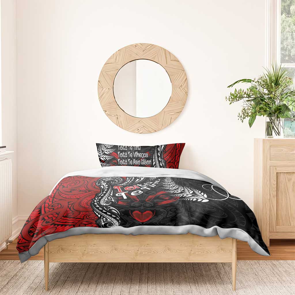 Aotearoa Toitu Te Tiriti Bedding Set New Zealand Honour the Treaty - Te Tiriti Is Us