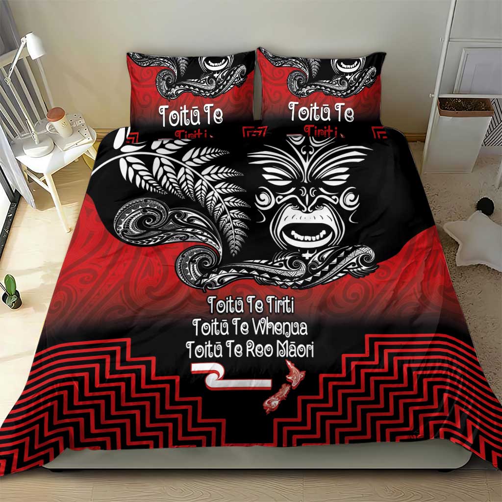 Aotearoa Toitu Te Tiriti Bedding Set New Zealand Honour the Treaty - Fight Together