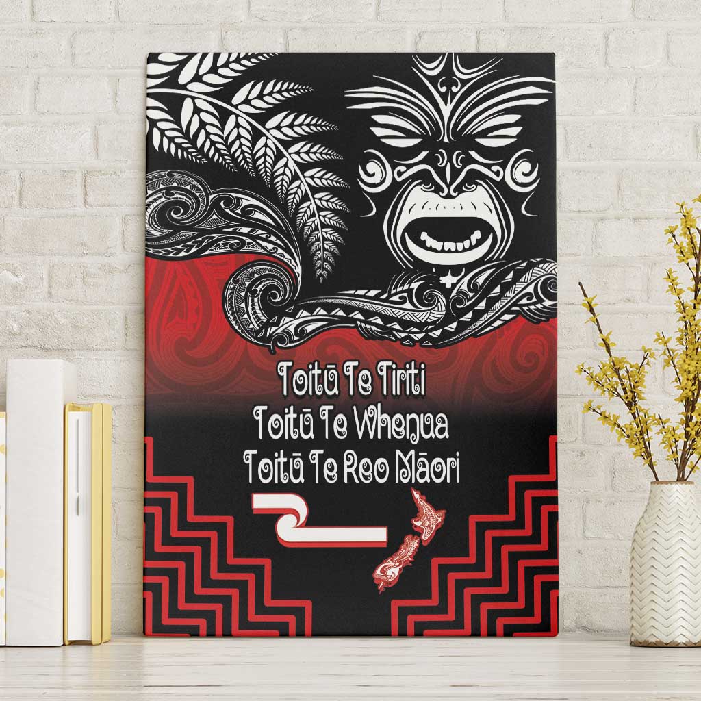 Aotearoa Toitu Te Tiriti Canvas Wall Art New Zealand Honour the Treaty - Fight Together