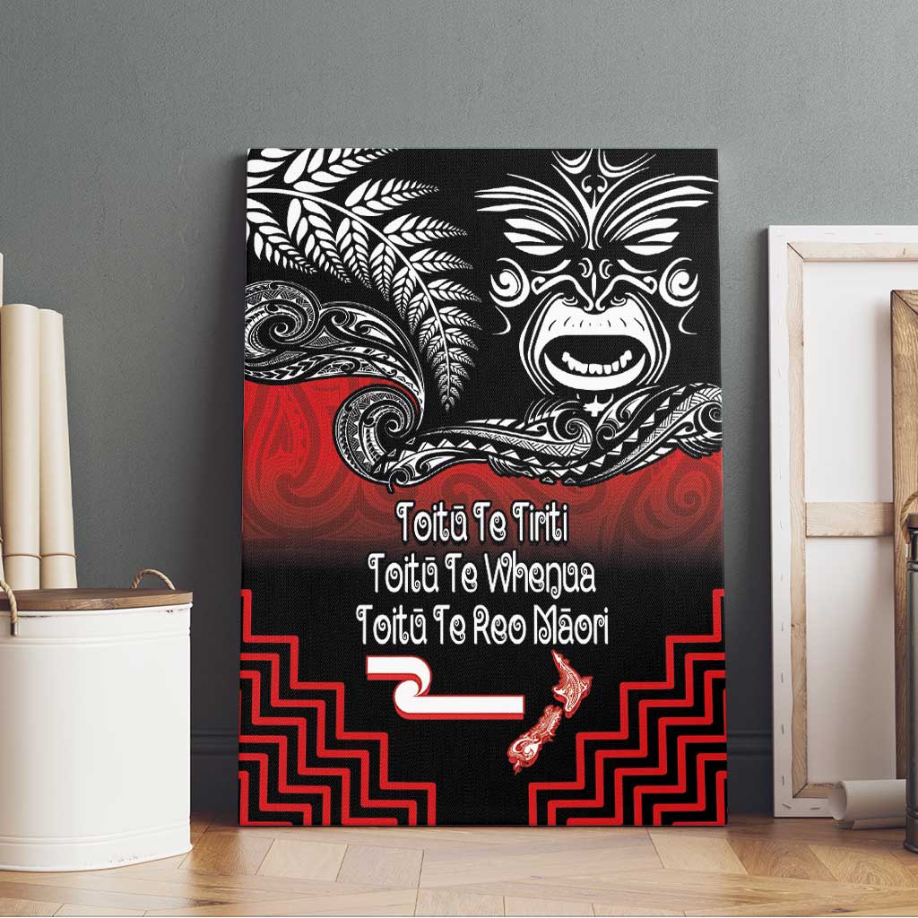 Aotearoa Toitu Te Tiriti Canvas Wall Art New Zealand Honour the Treaty - Fight Together