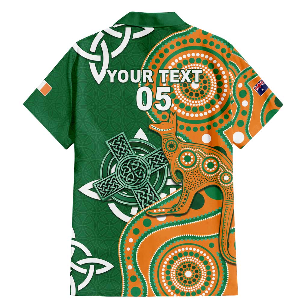 Australia And Ireland Rugby Custom Family Matching Tank Maxi Dress and Hawaiian Shirt Walllabies And Shamrock Together