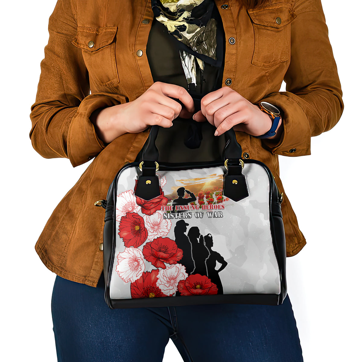 New Zealand ANZAC Day Shoulder Handbag The Unsung Heroes Sisters of War