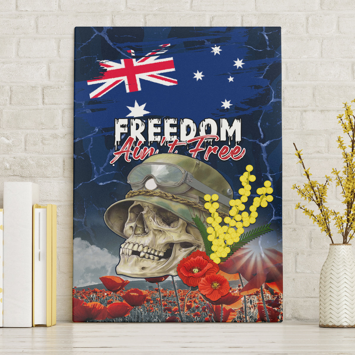 Australia ANZAC Day Canvas Wall Art Freedom Ain't Free