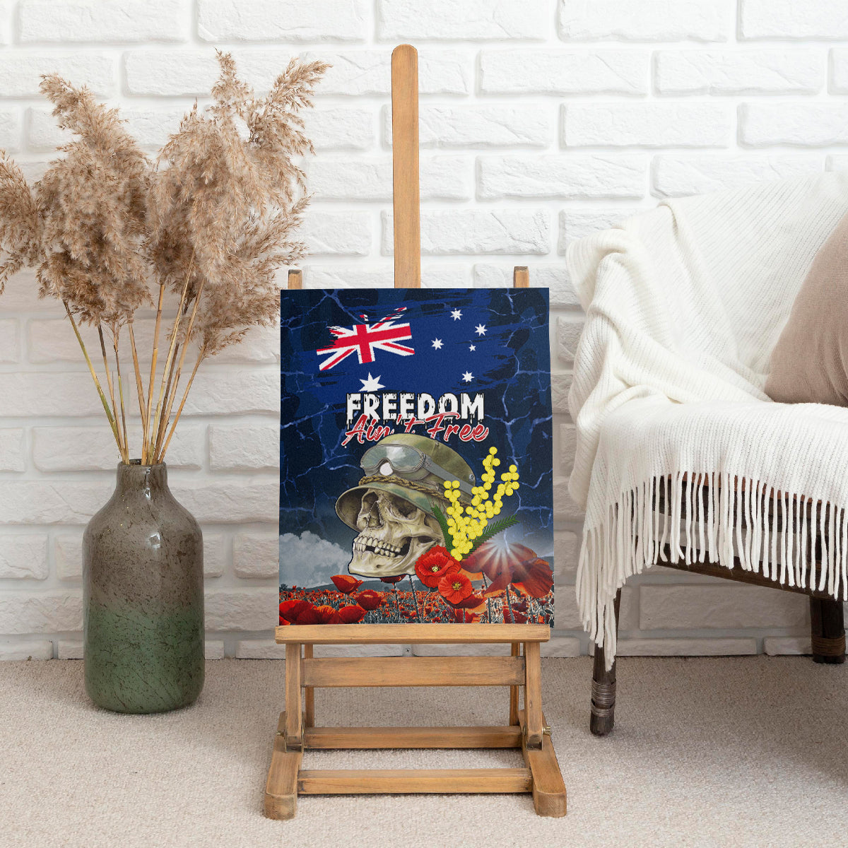 Australia ANZAC Day Canvas Wall Art Freedom Ain't Free