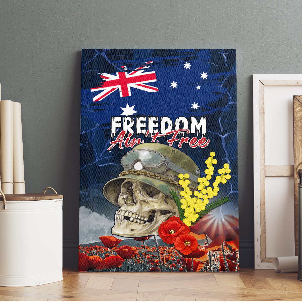 Australia ANZAC Day Canvas Wall Art Freedom Ain't Free