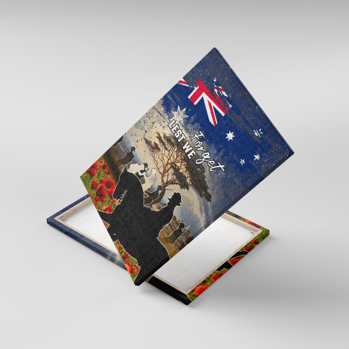 Australia ANZAC Day Canvas Wall Art The Lonesome Pine