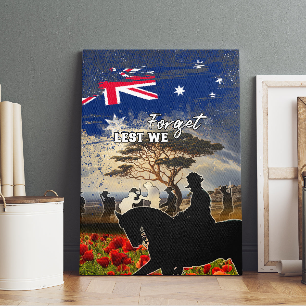 Australia ANZAC Day Canvas Wall Art The Lonesome Pine