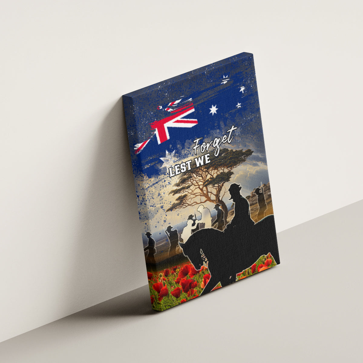 Australia ANZAC Day Canvas Wall Art The Lonesome Pine