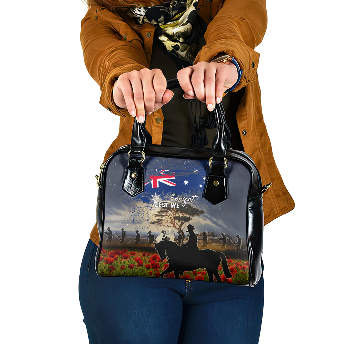 Australia ANZAC Day Shoulder Handbag The Lonesome Pine