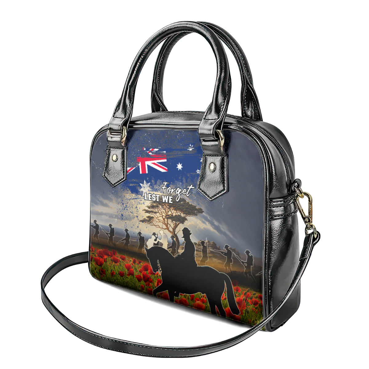 Australia ANZAC Day Shoulder Handbag The Lonesome Pine