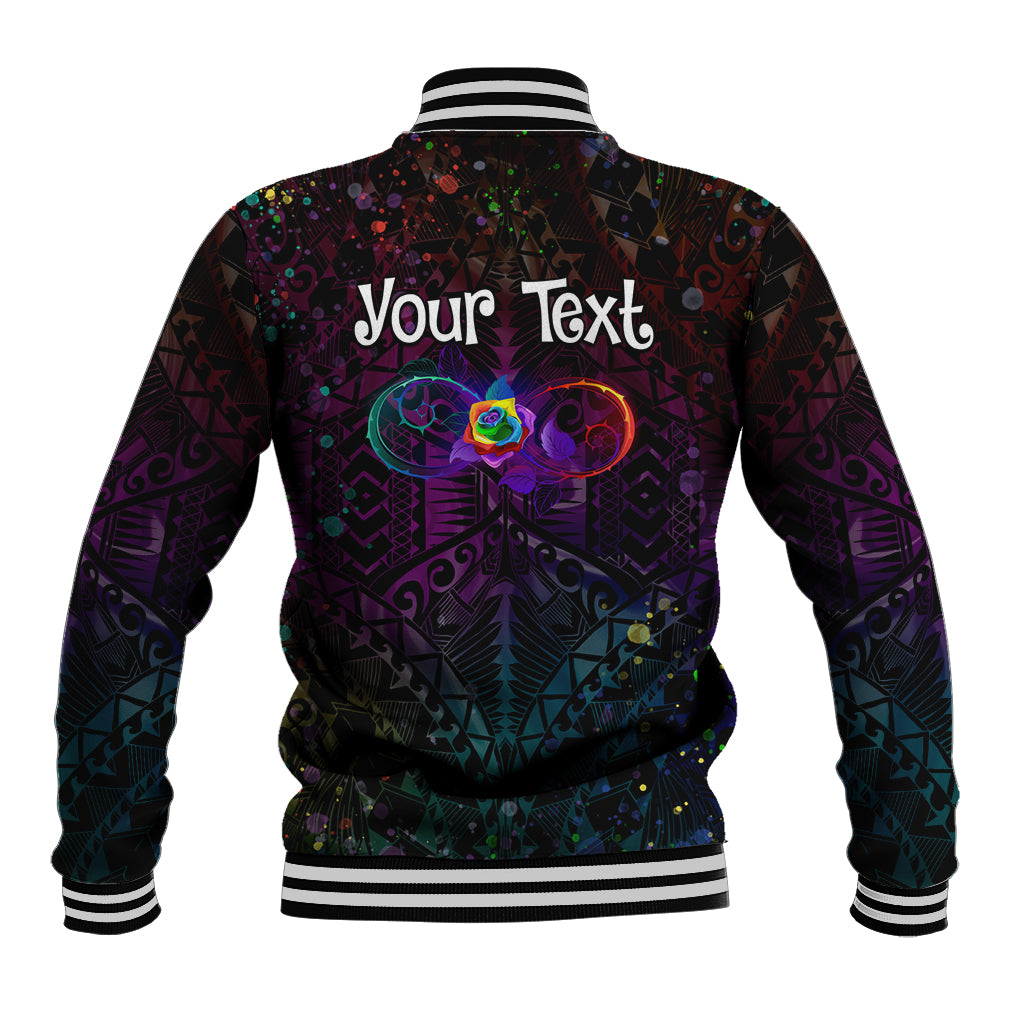 I See Your True Colors Personalised Baseball Jacket Autism Awareness