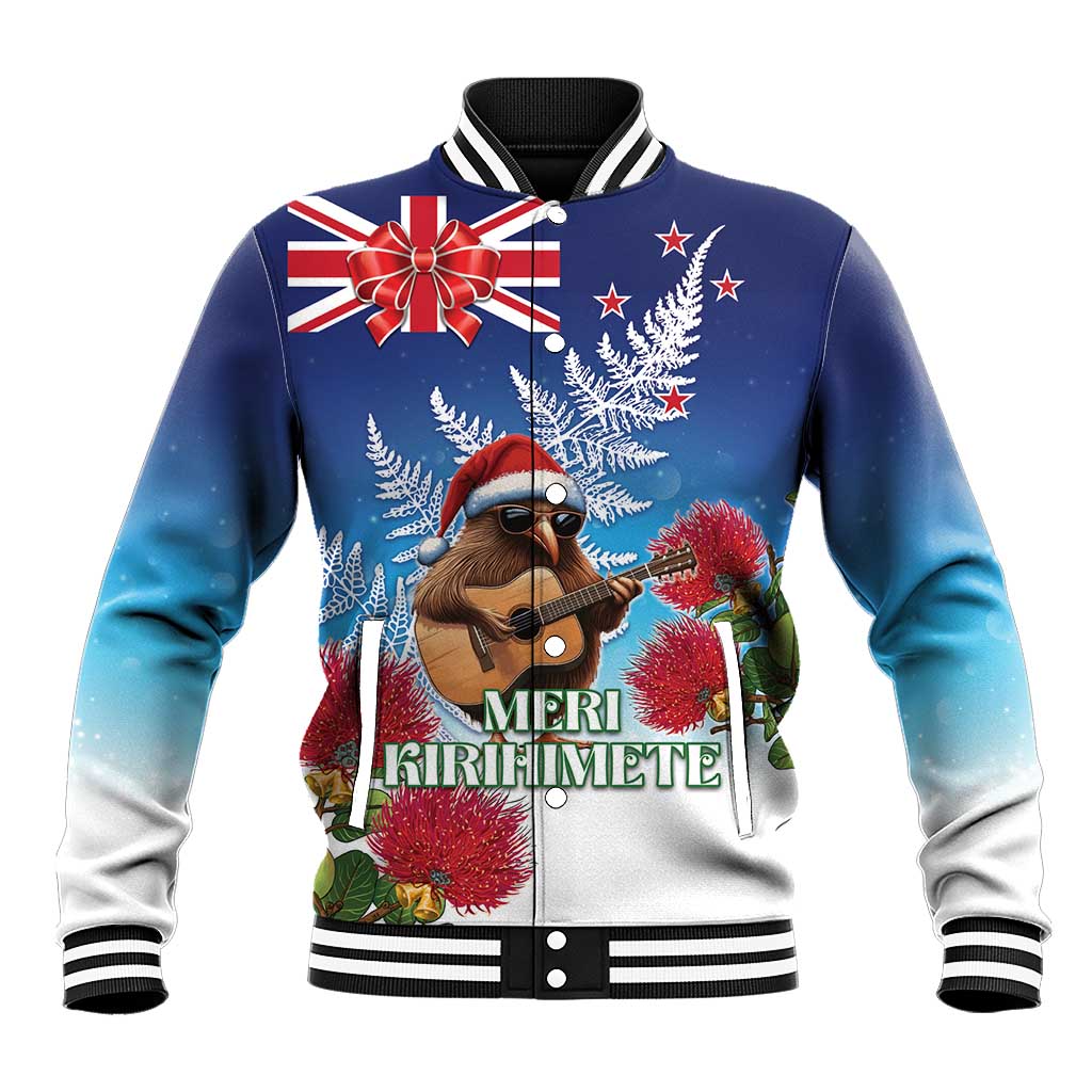 New Zealand Kiwi Christmas Baseball Jacket Xmas Vibe