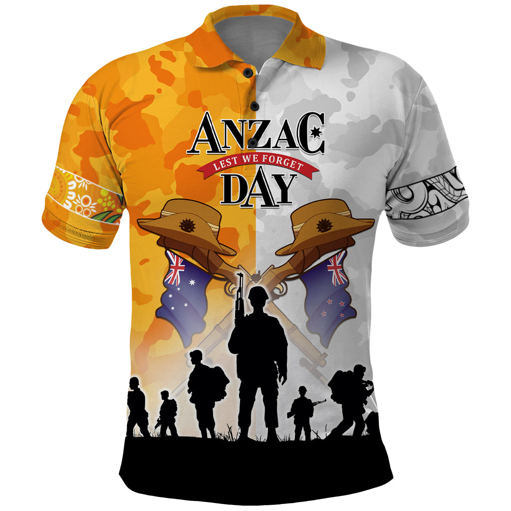 Australia And New Zealand ANZAC Day Polo Shirt Lest We Forget