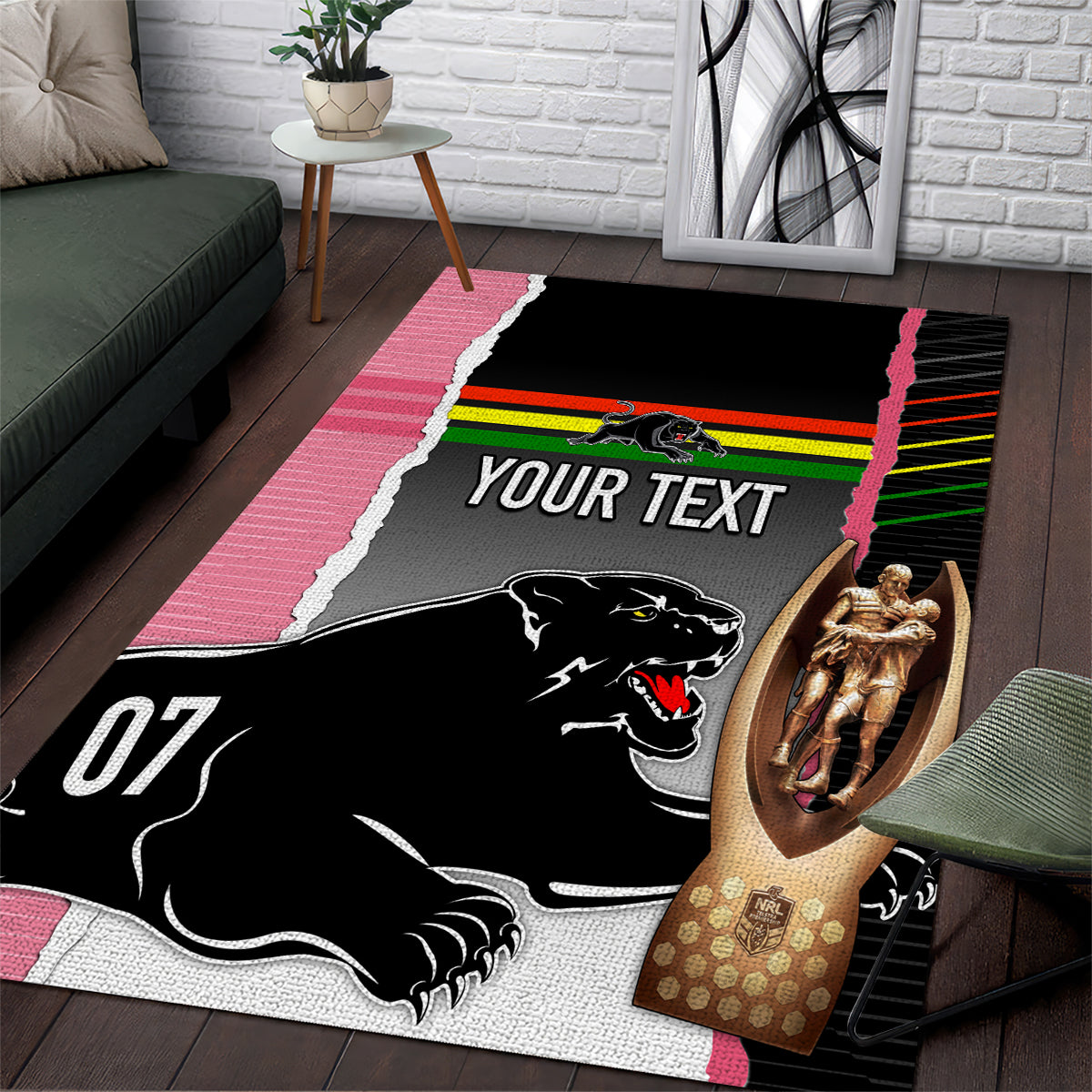 personalised-panther-rugby-nrl-premiers-area-rug-panther-pride-black-pink-sporty-vibe