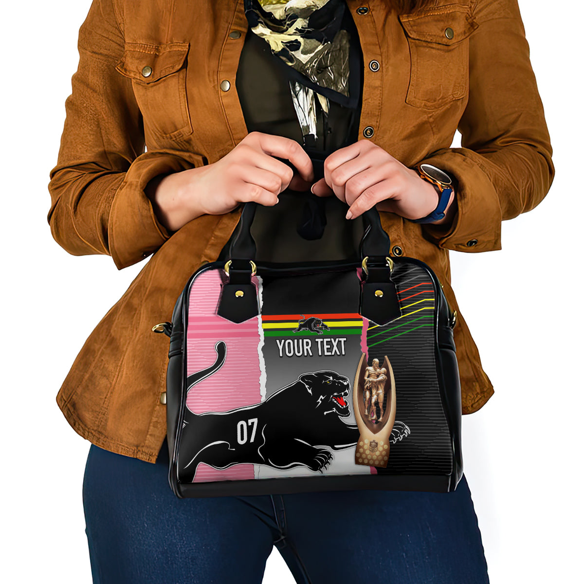 personalised-panther-rugby-nrl-premiers-shoulder-handbag-panther-pride-black-pink-sporty-vibe