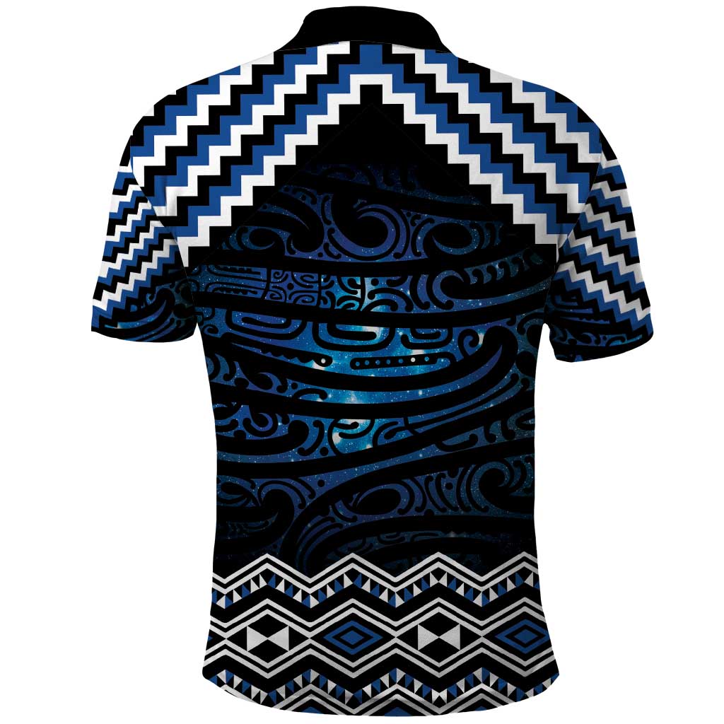 New Zealand Matariki Polo Shirt Galaxy Styled Taniko