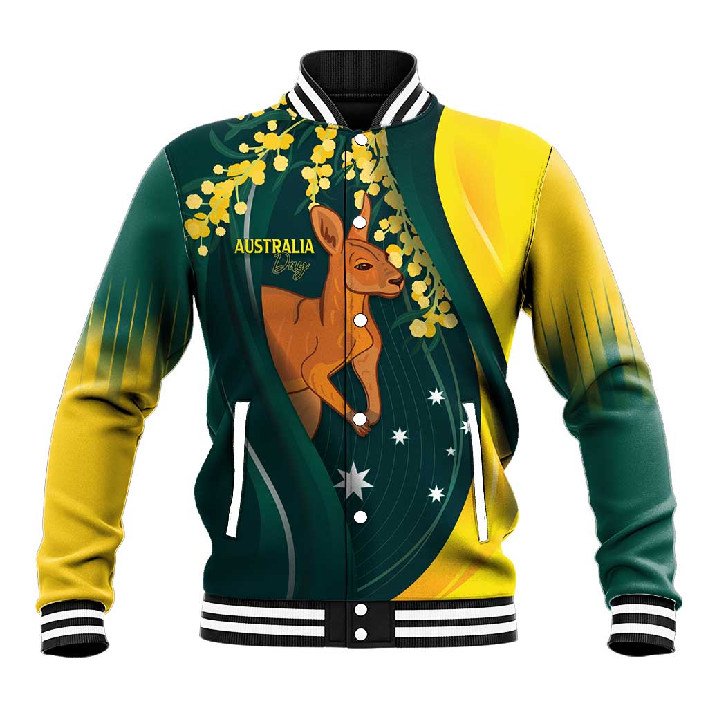 Australia Day Baseball Jacket Kangaroo National Color