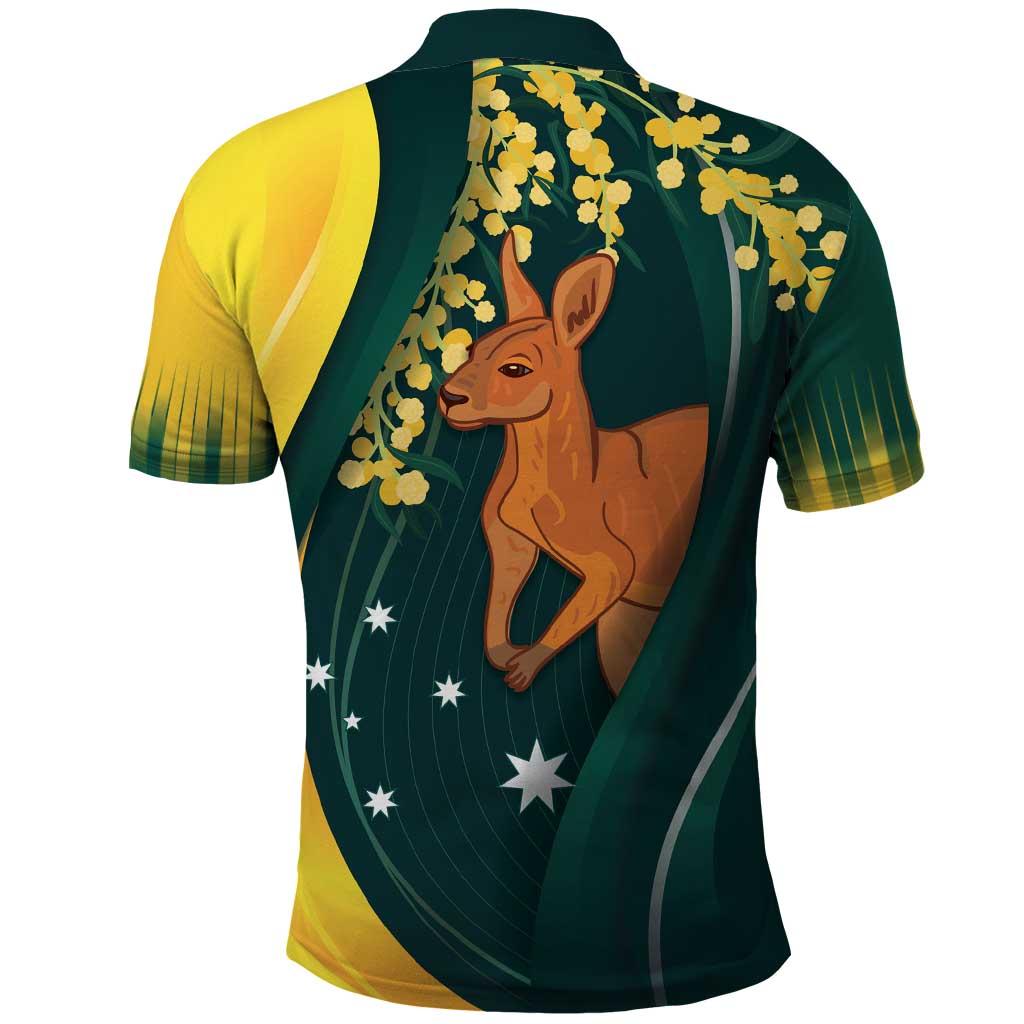 Australia Day Polo Shirt Kangaroo National Color