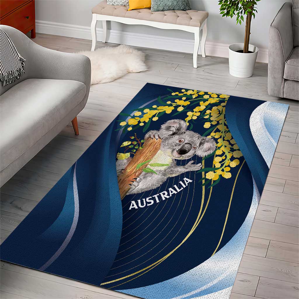 Australia Day Area Rug Koala Blue Modern Vibe