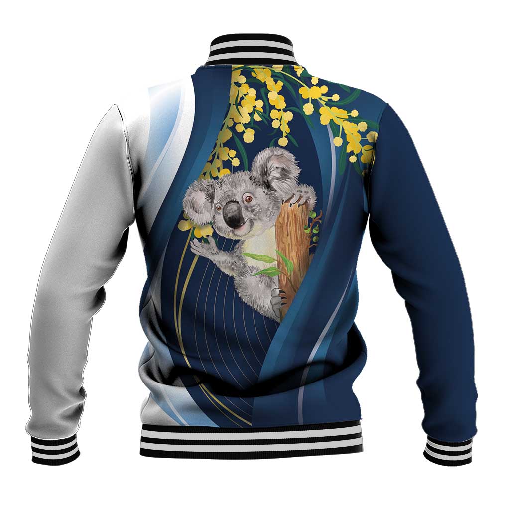 Australia Day Baseball Jacket Koala Blue Modern Vibe