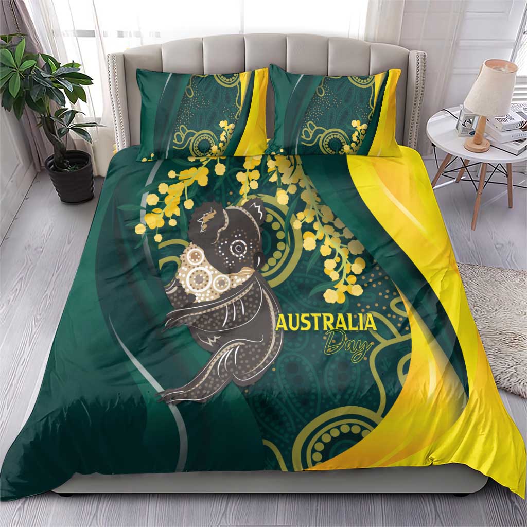 Australia Day Bedding Set Koala Aboriginal Art