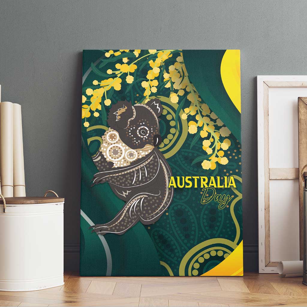 Australia Day Canvas Wall Art Koala Aboriginal Art