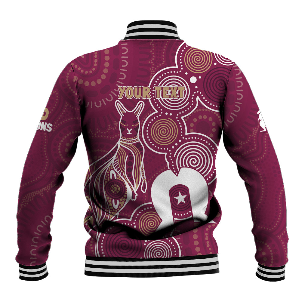 NAIDOC Week Baseball Jacket QLD Maroons Kangaroo