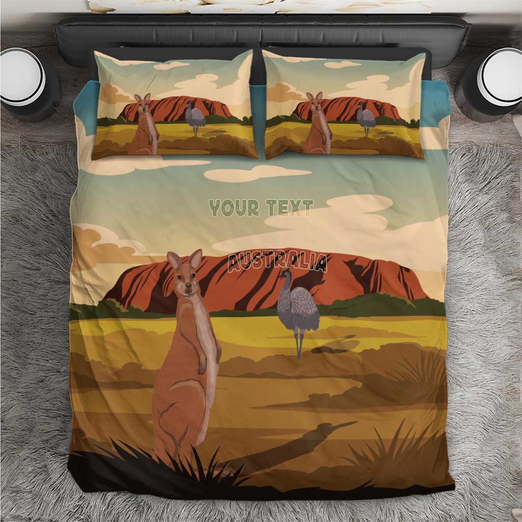 Australia Personalized Bedding Set Uluru Scenery