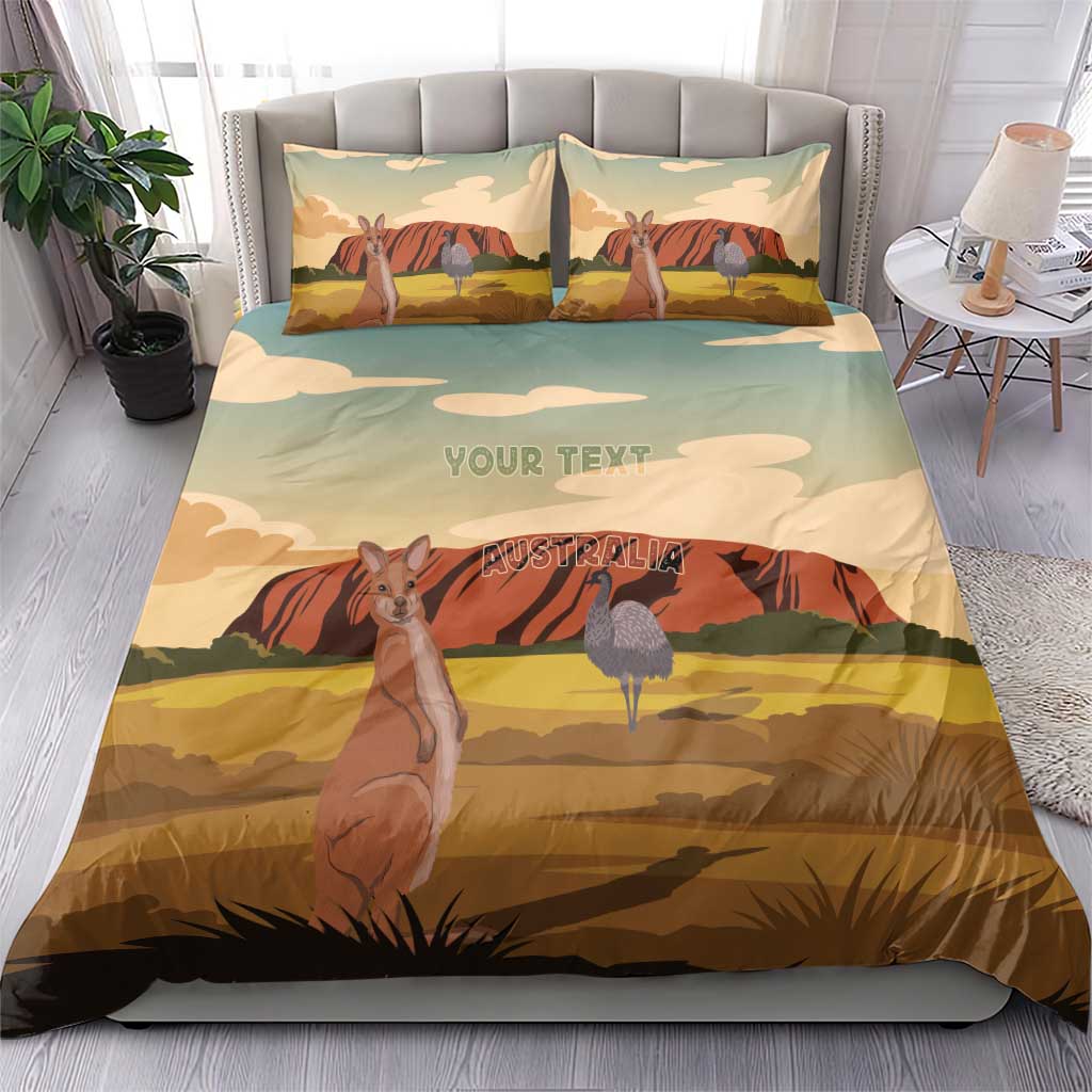 Australia Personalized Bedding Set Uluru Scenery