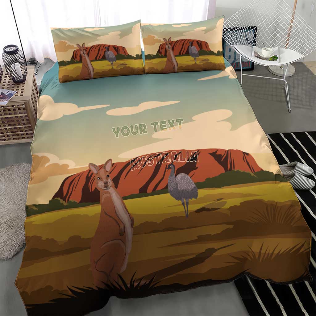 Australia Personalized Bedding Set Uluru Scenery