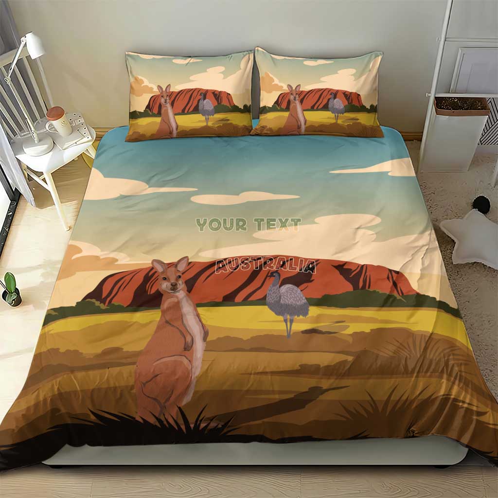 Australia Personalized Bedding Set Uluru Scenery