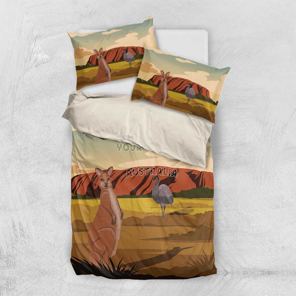 Australia Personalized Bedding Set Uluru Scenery