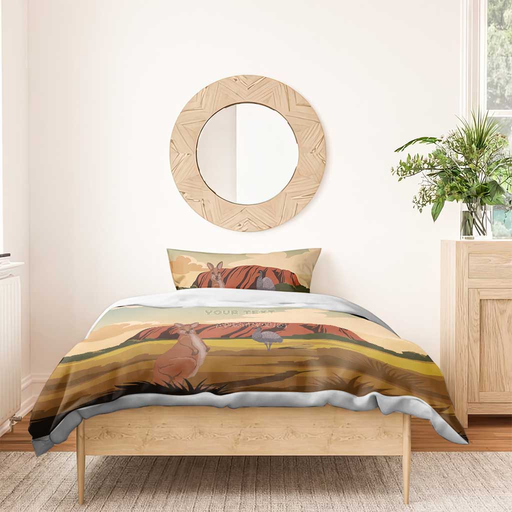 Australia Personalized Bedding Set Uluru Scenery