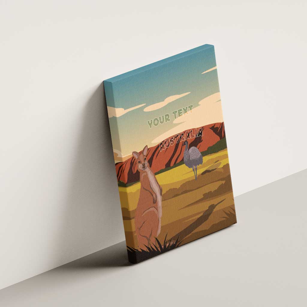 Australia Personalized Canvas Wall Art Uluru Scenery